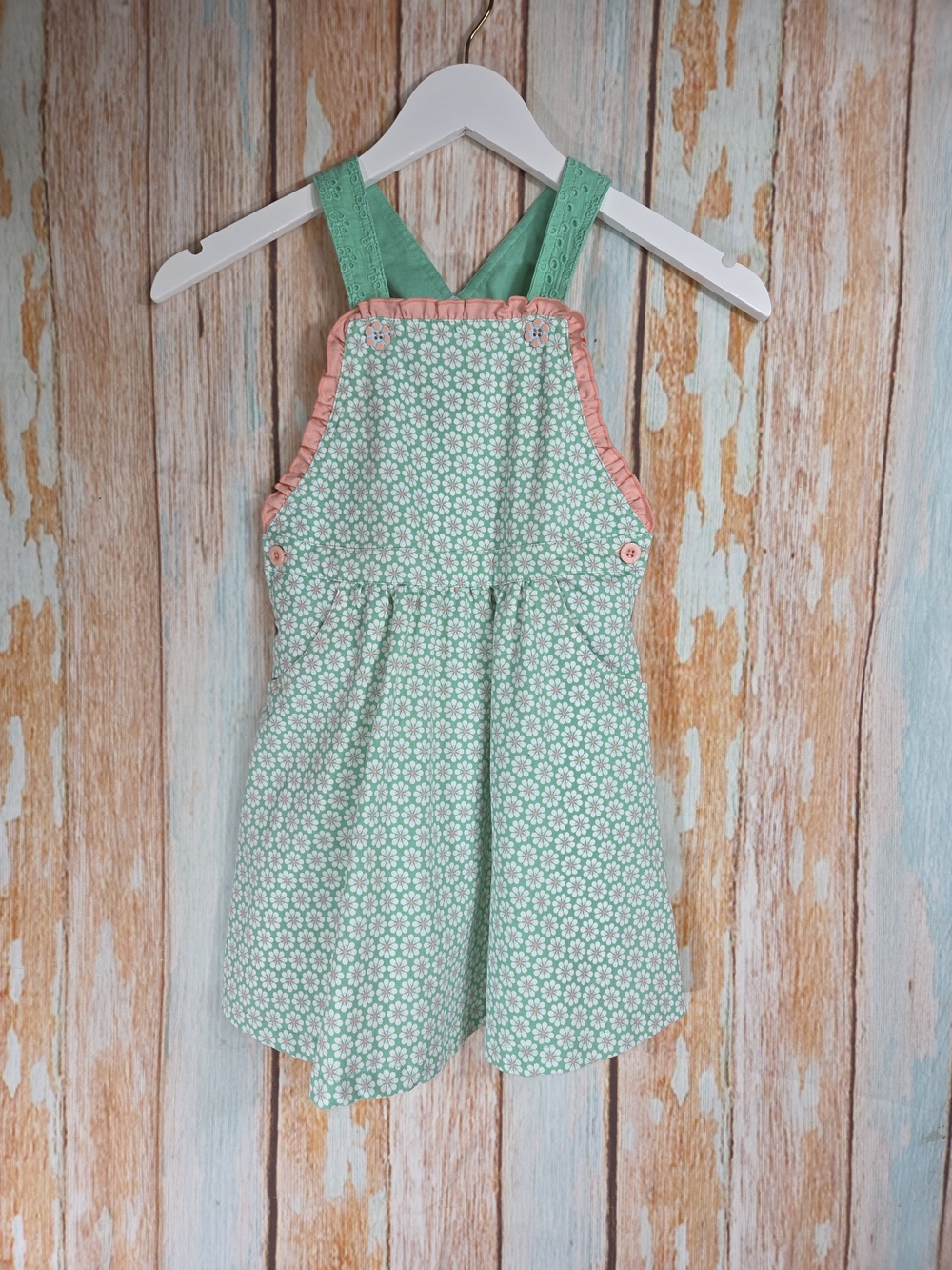 Matilda Jane Enchanted Garden Clare Eyelet & Floral Ruffle Jumper. Size 6